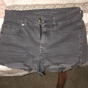 Grey high waisted shorts